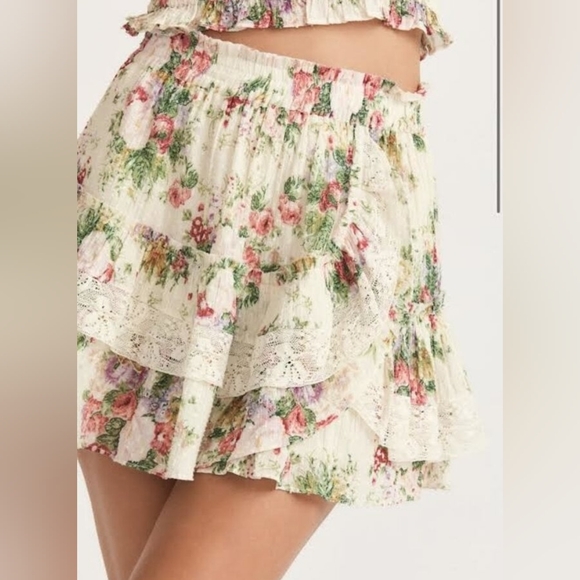 Love Shack Fancy- Agnessa Skirt- Shining Gemstone - Picture 2 of 8